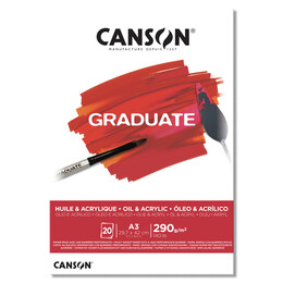 Canson Graduate Yağlı Boya ve Akrilik Boya Defteri Blok 290 gr. A3 20 yaprak - 1