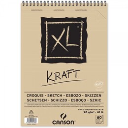 Canson XL Kraft Eskiz Çizim Defteri 90 gr. A4 40 Sayfa - Canson