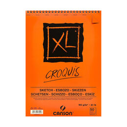 Canson XL Krem Eskiz Çizim Defteri Üstten Spiralli 90 gr. A5 50 Sayfa - 1