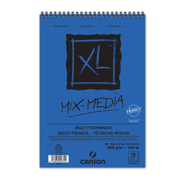Canson XL Mix Media Spiralli Sulu Boya Defteri Blok 300 gr. A5 15 yaprak - Canson
