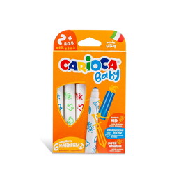 Carioca Baby Jumbo Yıkanabilir Keçeli Boya Kalemi 6 Renk 2+ Yaş - Carioca