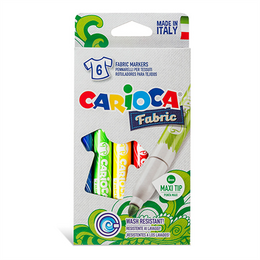 Carioca Fabric Kumaş Boyama Maxi 6 Renk (40956) - Carioca