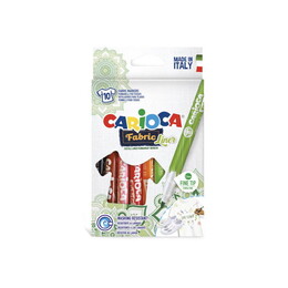 Carioca Fabric Liner Keçeli Kumaş Tekstil Boyama Kalemi 10 Renk - Carioca