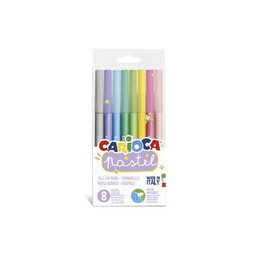 Carioca Pastel Süper Yıkanabilir Keçeli Boya Kalemi 8 Renk - Carioca