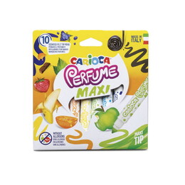 Carioca Perfume Maxi Kokulu Jumbo Keçeli Boya Kalemi 10 Renk - Carioca