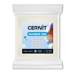 Cernit Number One Polimer Kil 250 gr. 027 WHITE OPAQUE - Cernit