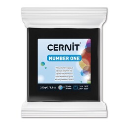 Cernit Number One Polimer Kil 250 gr. 100 BLACK - Cernit