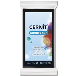 Cernit Number One Polimer Kil 500 gr. 100 BLACK - Cernit