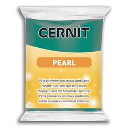 Cernit Pearl (Pırıltılı) Polimer Kil 600 Green - Cernit