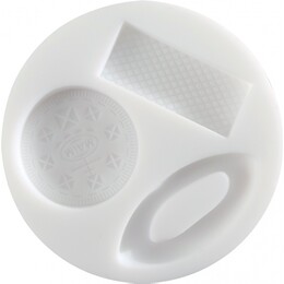 Cernit Silicone Mould Silikon Polimer Kil Kalıbı COOKIES & WAFFLE - Cernit