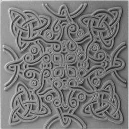 Cernit Texture Plate Silikon Polimer Kil Desen ve Doku Kalıbı 9x9 cm. CELTIC KNOT - Cernit