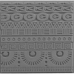 Cernit Texture Plate Silikon Polimer Kil Desen ve Doku Kalıbı 9x9 cm. GEOMETRICS - Cernit