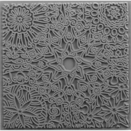 Cernit Texture Plate Silikon Polimer Kil Desen ve Doku Kalıbı 9x9 cm. MANDALA - Cernit