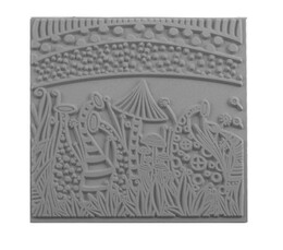 Cernit Texture Plate Silikon Polimer Kil Desen ve Doku Kalıbı 9x9 cm. NATURE - Cernit