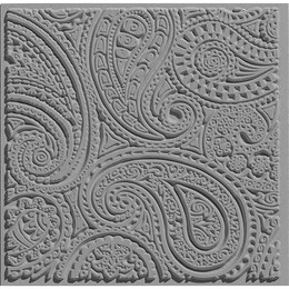 Cernit Texture Plate Silikon Polimer Kil Desen ve Doku Kalıbı 9x9 cm. PAISLEY - Cernit