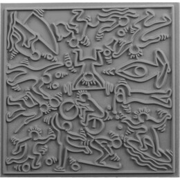 Cernit Texture Plate Silikon Polimer Kil Desen ve Doku Kalıbı 9x9 cm. SPORTS - Cernit