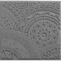 Cernit Texture Plate Silikon Polimer Kil Desen ve Doku Kalıbı 9x9 cm. STARS - Cernit