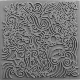 Cernit Texture Plate Silikon Polimer Kil Desen ve Doku Kalıbı 9x9 cm. UNDER THE SEA - Cernit