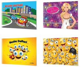 Çınar Dikişli Perforajlı (Koparılabilir) Resim Defteri Küçük Boy 15x22 cm. 40 yaprak - 3