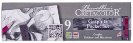Cretacolor Graphite Pocket Set Karakalem Eskiz Çizim Seti Metal Kutu 9 Parça - Cretacolor