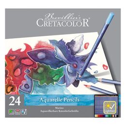 Cretacolor Marino Sulandırılabilir Aquarell Boya Kalemi Seti 24 Renk Metal Kutu - 3