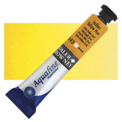 Daler Rowney Aquafine Tüp Sulu Boya 8 ml. 643 INDIAN YELLOW HUE - 1