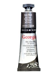 Daler Rowney Georgian Yağlı Boya 38 ml 034 Ivory Black - Daler Rowney