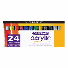 Daler Rowney Graduate Akrilik Boya Seti 24 Renk x 22 ml. - Daler Rowney
