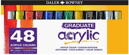 Daler Rowney Graduate Akrilik Boya Seti 48 Renk x 22 ml. - Daler Rowney