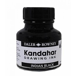 Daler Rowney Kandahar Ink Çini Mürekkebi 28 ml. Siyah - Daler Rowney