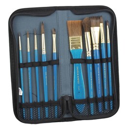 Daler Rowney Natural Hair 10'lu Çantalı Fırça Seti - 2