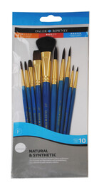 Daler Rowney Natural & Synthetic 10'lu Fırça Seti - Daler Rowney