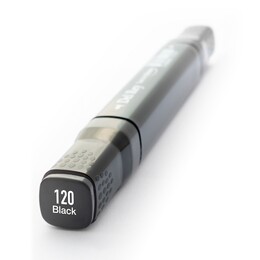 Del Rey Çift Uçlu Çizim Marker Kalemi 120 Black - Del Rey