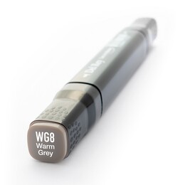Del Rey Çift Uçlu Çizim Marker Kalemi WG8 Warm Gray 8 - Del Rey