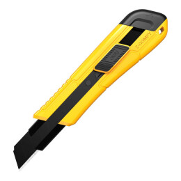 Deli Otomatik Kilitli Geniş Maket Bıçağı 18 mm. - Deli