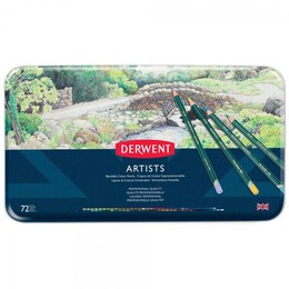 Derwent Artists Pencils Kuru Boya Kalemi Seti 72&prime;li Teneke Kutu - 2
