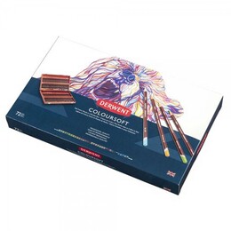 Derwent Coloursoft Pencils Yumuşak Kuru Boya Kalemi Seti 72'li Ahşap Kutu - 2