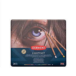 Derwent Lightfast Kuruboya Seti 24 Renk Metal Kutu - 1