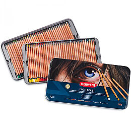 Derwent Lightfast Kuruboya Seti 72 Renk Metal Kutu - 1