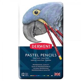 Derwent Pastel Pencil Teneke Kutu Pastel Boya Kalem Seti 12 Renk - 2