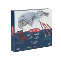 Derwent Pastel Pencil Ahşap Kutu Pastel Boya Kalem Seti 48 Renk - 3