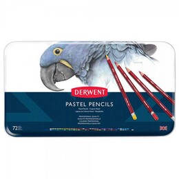 Derwent Pastel Pencil Teneke Kutu Pastel Boya Kalem Seti 72 Renk - 2