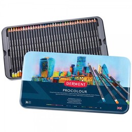 Derwent Procolour Kuru Boya Kalemi Seti 36'lı Teneke Kutu - 1