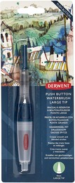 Derwent Push Button Waterbrush Akış Kontrollü Su Hazneli Sulu Boya Fırçası Large Tip (Kalın Uç) - Derwent
