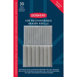 Derwent USB Şarjlı Elektrikli Silgi Yedeği 30'lu Paket - Derwent