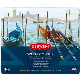 Derwent Watercolour Pencil Sulu Boya Kalemi Seti 24&prime;lü Teneke Kutu - 2