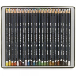 Derwent Watercolour Pencil Sulu Boya Kalemi Seti 24&prime;lü Teneke Kutu - 3