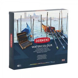 Derwent Watercolour Pencil Sulu Boya Kalemi Seti 48&prime;li Ahşap Kutu - 2