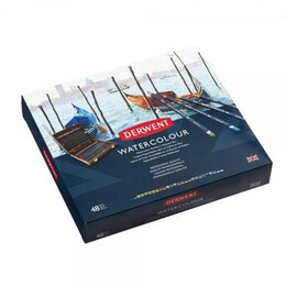 Derwent Watercolour Pencil Sulu Boya Kalemi Seti 48&prime;li Ahşap Kutu - 3
