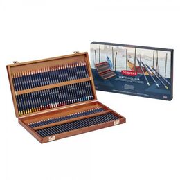Derwent Watercolour Pencil Sulu Boya Kalemi Seti 72&prime;li Ahşap Kutu - 1
